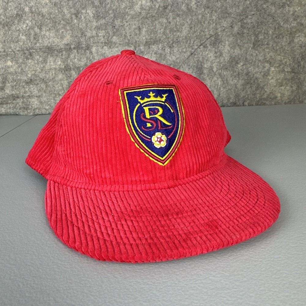 New Era Hat Unisex OS Red Real Salt Lake RSL Corduroy 9FIFTY Snapback MLS Cap